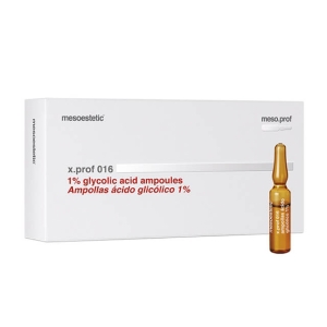 MESOESTETIC X.PROF 016 1% GLYCOLIC ACID AMPOULES (20 X 2ML)